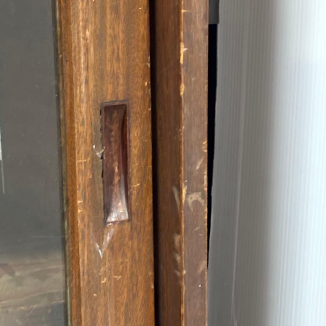 レトロ　アンティーク　飾り棚　キャビネット　古民家　食器棚　ガラス棚　カフェ