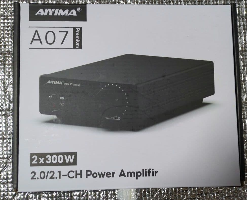 Aiyima A07 2x300W パワーアンプ 新品 音出し確認30秒のみa