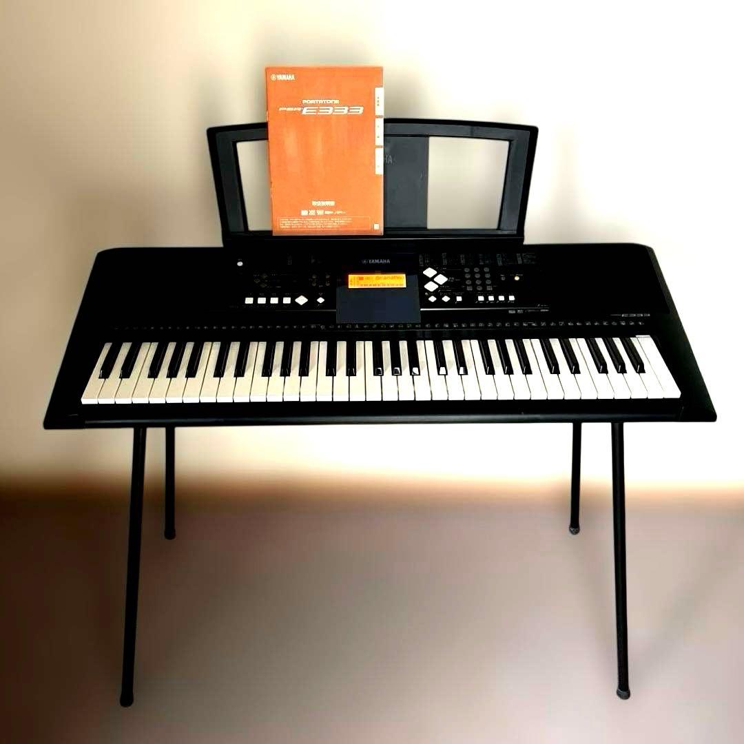 YAMAHA 電子キーボード PSR-333 スタンド付き ソングブック付き
