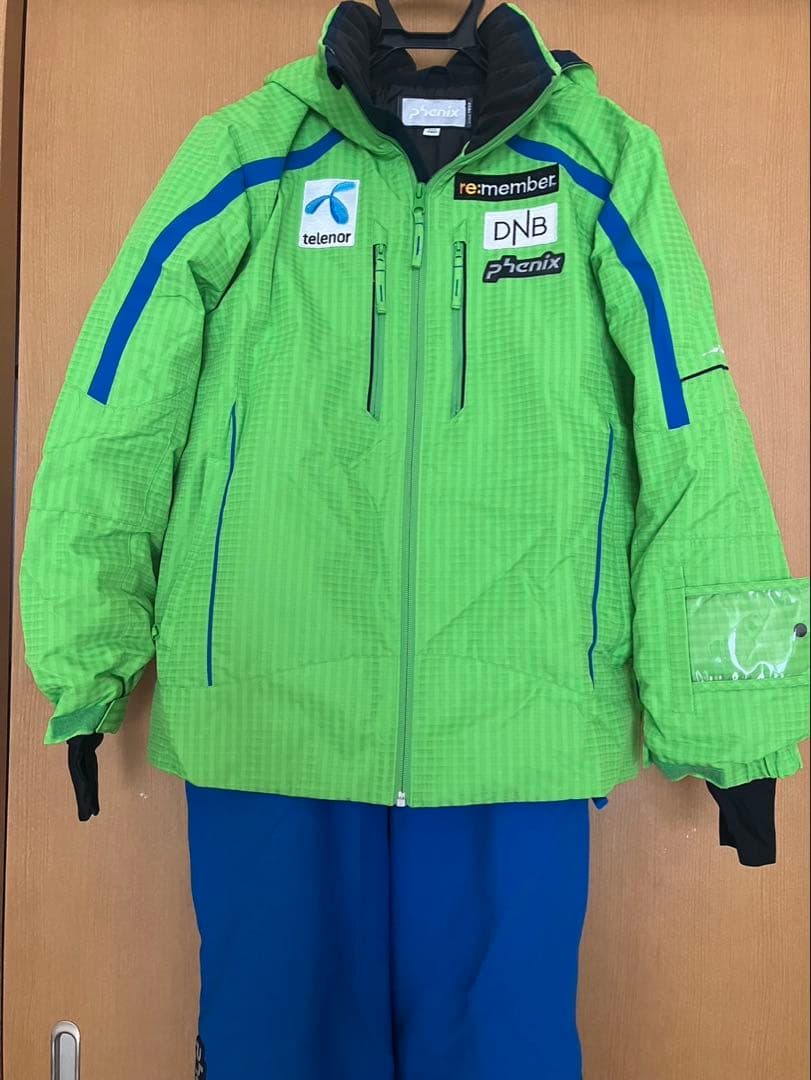 Phenix 子ども用スキーウェア 緑色