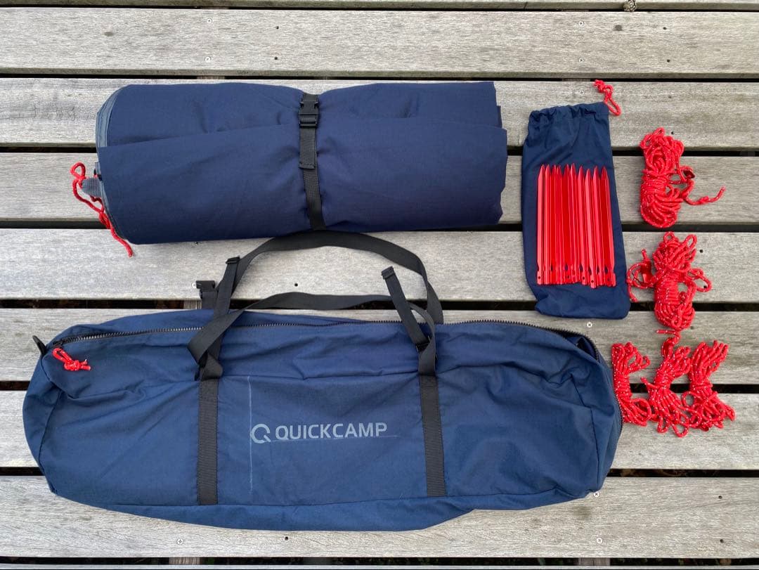 クイックキャンプ　QC-TCRT400 レクタタープ　廃盤品　ネイビー