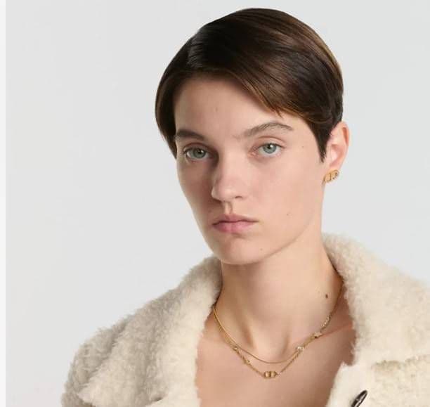 Dior ディオール ゴールドメッキ 2連ネックレス DIOR✩