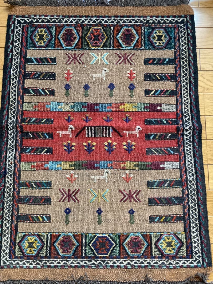 【クリアランスセール】キリム 62cm×86cm No. H.58