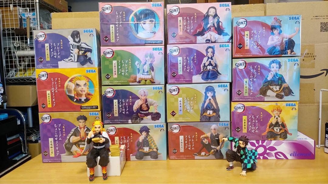 鬼滅の刃　コンプ　プレミアム　ちょこのせフィギュアend ヌードルストッパー