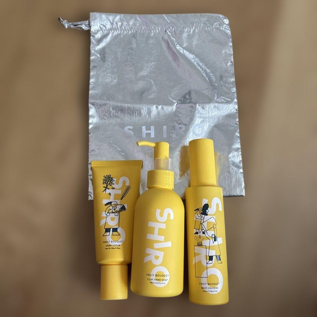 SHIRO 砂川本店限定　ハンド美容液、ボディコロン、クレイハンドソープ