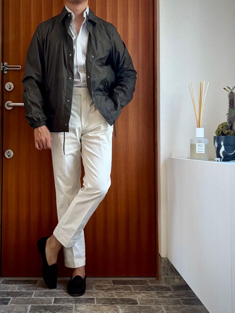 ※taka 未使用　HERNO ヘルノ ナイロンジャケット48 カーキ