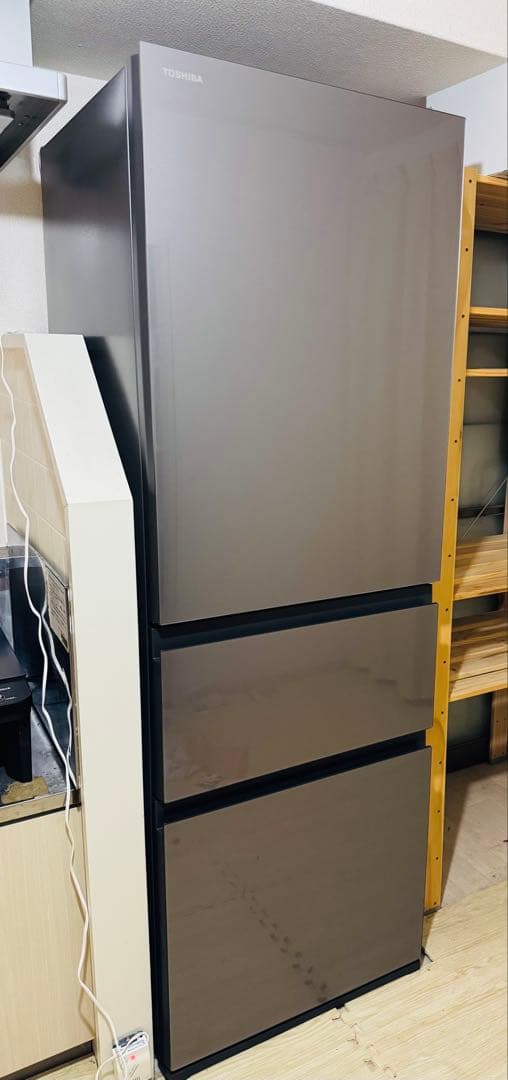 間もなく削除！東芝 冷蔵庫 3ドア 356L アッシュグレージュ