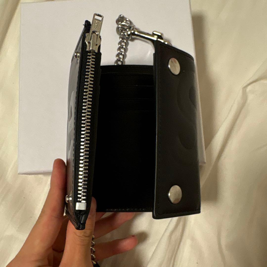 最安値‼️Supreme ブラック レザー ウォレットチェーン